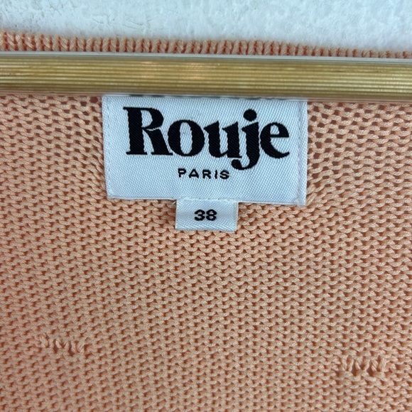 New perfect Rouje Paris Lila Sweater Cropped Bell Sleeve Knit Scoop Neck - Picture 5 of 11